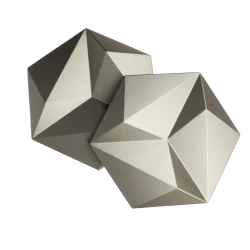 Panele ścienne 3D Patya - białe złoto