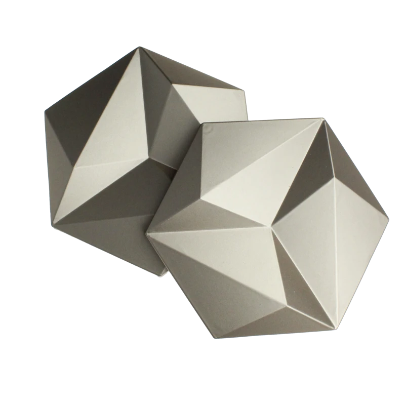 Panele ścienne 3D Patya - białe złoto