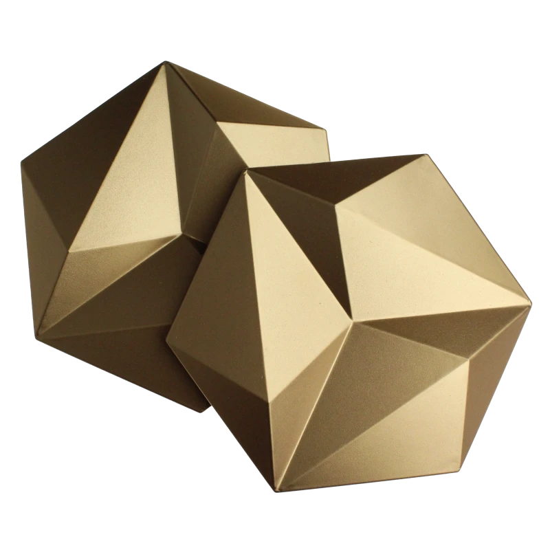 Panele ścienne 3D Patya - mosiądz