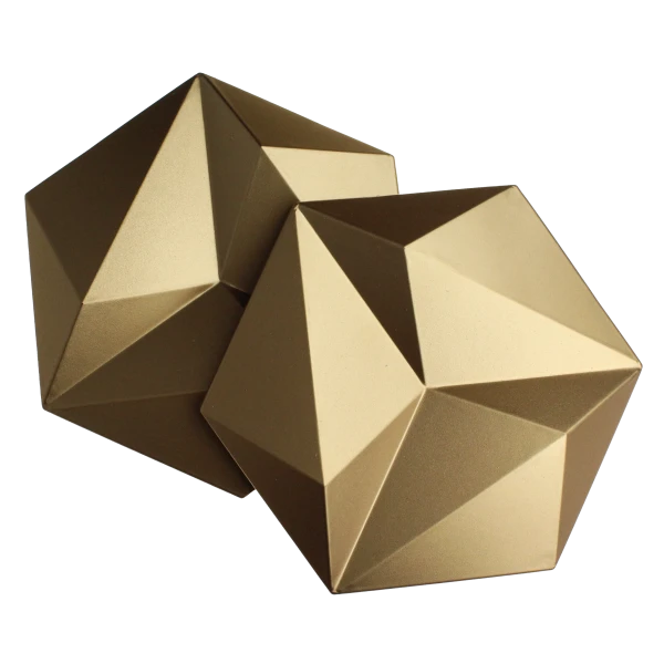 Panele ścienne 3D Patya - mosiądz