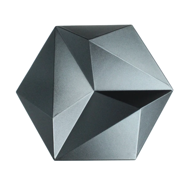 Panele ścienne 3D Patya - metaliczny grafit