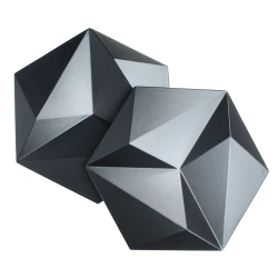 Panele ścienne 3D Patya - metaliczny grafit