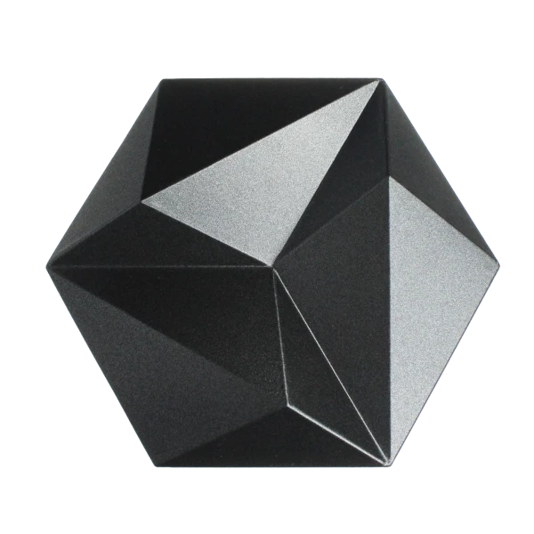 Panel ścienny 3D Patya - antracyt