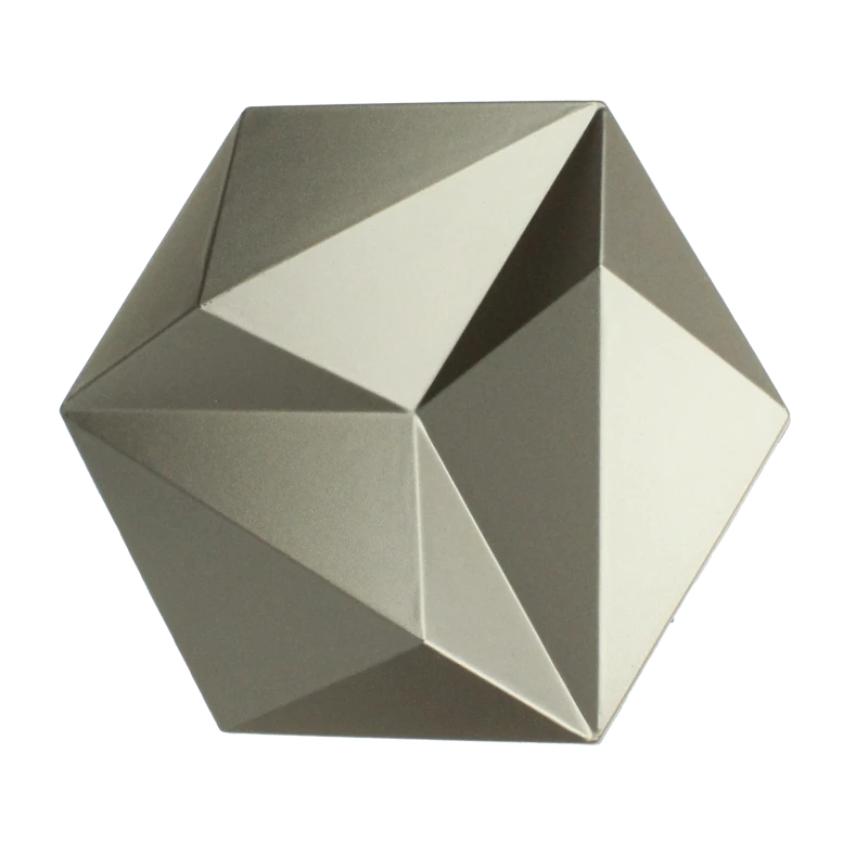 Panel ścienny 3D Patya - białe złoto