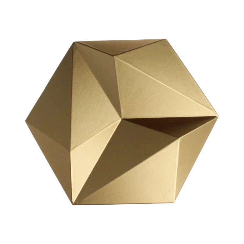 Panel ścienny 3D Patya - mosiądz