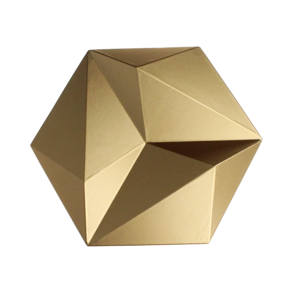 Panel ścienny 3D Patya - mosiądz