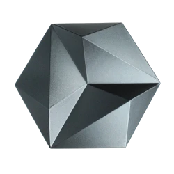 Panel ścienny 3D Patya - metaliczny grafit